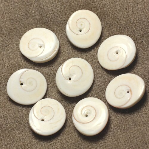 4pc - perles oeil de shiva - sainte lucie ovale 17-19mm   4558550023322