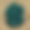 10pc - perle polymère et strass verre 8mm bleu vert   4558550022790