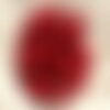 4pc - perles de pierre - jade rouge palets 12mm   4558550015556