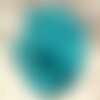 4pc - perles de pierre - jade bleu turquoise palets 12mm   4558550002228