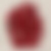 4pc - perles de pierre - jade rouge avec inclusions gouttes facettées 12x8mm   4558550020550