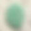 5pc - perles shamballas résine 12x10mm vert turquoise et transparent  4558550009425