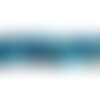10pc - perles de pierre - agate bleue boules facettées 6mm   4558550026279