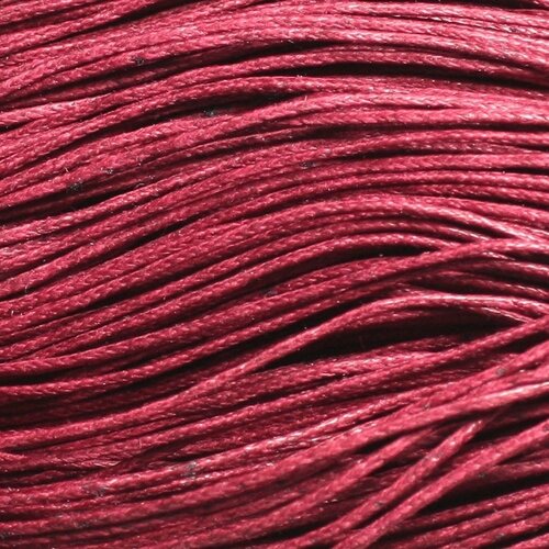 90m - echeveau cordon de coton 1mm rouge prune   4558550019752