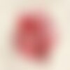 10pc - perles breloques pendentifs nacre coeurs 11mm rouge rose   4558550019707