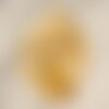 10pc - breloques pendentifs nacre coeurs 11mm jaune   4558550019653