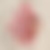 10pc - perles breloques pendentifs nacre donuts cercles 25mm rouge rose corail peche - 4558550019196