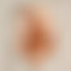 10pc - perles breloques pendentifs nacre donuts cercles 25mm orange mandarine capucine - 4558550019103