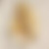 10pc - perles breloques pendentifs nacre donuts cercles 25mm jaune - 4558550017864