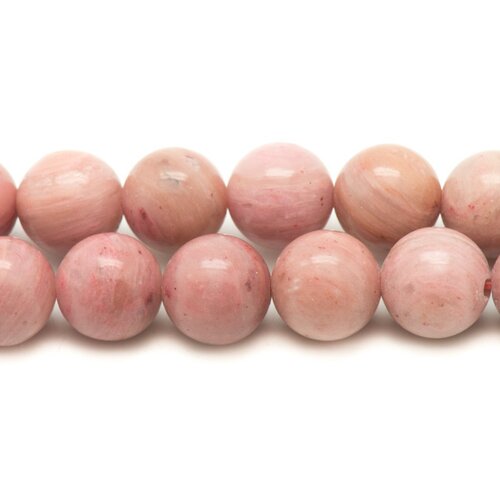 5pc - perles de pierre - rhodonite boules 9-10mm   4558550017635