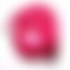 10pc - colliers tours de cou organza et coton 47cm rose fuchsia -  4558550018663