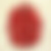 4pc - perles turquoise synthèse gouttes facettées 16x9mm rouge   4558550016294