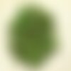 4pc - perles turquoise synthèse gouttes facettées 16x9mm vert   4558550016225