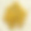 4pc - perles turquoise synthèse gouttes facettées 16x9mm jaune   4558550016218