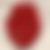 10pc - perles turquoise synthèse boules facettées 8mm rouge  4558550016140
