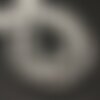 5pc - perles pierre - howlite boules facettées 8mm blanc gris - 4558550015952
