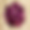 2pc - perles de pierre - jade violet fuchsia losanges 20mm   4558550015389