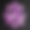 10pc - perles breloques pendentifs nacre donuts cercles 15mm violet rose fuchsia magenta - 4558550015341