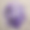 10pc - perles breloques pendentifs nacre donuts cercles 25mm violet foncé byzantin - 4558550014948