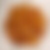 2pc - perles de pierre - jade ovales 18x13mm jaune orange safran  4558550007049