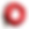 10pc - colliers tours de cou coton ciré 2mm rouge vif cerise - 4558550012746