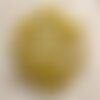 20pc - perles turquoise synthèse croix 10x8mm jaune   4558550011824