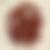 2pc - cabochons de pierre - jaspe rouge rond 8mm -  4558550011589