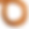 30pc - perles de pierre - jade rondelles facettées 4x2mm orange pastel - 4558550011084