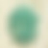 5pc - perles shamballas résine 12x10mm vert clair turquoise   4558550019936