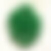5pc - perles shamballas résine 12x10mm vert opaque  4558550009364