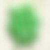5pc - perles shamballas résine 12x10mm vert pomme  4558550009371