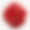 10pc - perles pierre - jade rondelles facettées 8x5mm rouge cerise foncé - 4558550009012