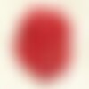 10pc - perles shamballas résine 8x5mm rouge et multicolore   4558550008916