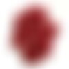 2pc - perles de pierre - jade rouge bordeaux gouttes facettées 14x10mm   4558550008831