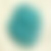 10pc - perles shamballas résine 8x5mm bleu turquoise et multicolore   4558550007759