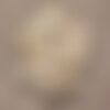 10pc - perles de pierre magnésite - crâne tête de mort 14x10mm blancs   4558550007544