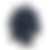 10pc - perles shamballas résine 8x5mm noir et bleu   4558550007490