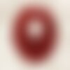 N9 - donut pendentif pierre semi précieuse agate rouge 44x15mm   4558550006158