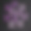10pc - perles breloques pendentifs en nacre croix 12mm violet rose fuchsia magenta - 4558550006035