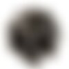2pc - perles de pierre - jade gris noir ovales facettés 14x10mm   4558550005854