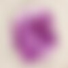 10pc - perles breloques pendentifs nacre violette coeurs 18mm   4558550005144