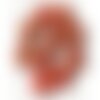 10pc - perles céramique porcelaine boules 18mm rouge marron jaune doré - 4558550004451