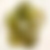 1pc - donut pendentif pierre agate 42-46mm vert jaune olive   4558550003973