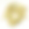 1pc - collier ruban soie teint à la main 85 x 2.5cm jaune beige (ref soie112)   4558550003379