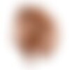 1pc - collier ruban soie teint à la main 85 x 2.5cm marron chocolat (ref soie125)   4558550003164