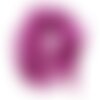 1pc - collier ruban soie teint à la main 85 x 2.5cm violet rose (ref soie140)   4558550003034