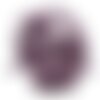 1pc - collier ruban soie teint à la main 85 x 2.5cm violet aubergine (ref soie141)   4558550003003
