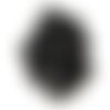 4pc - perles de pierre - onyx noir gouttes facettées 12x8mm   4558550002990