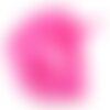 1pc - collier ruban soie teint à la main 85 x 2.5cm rose fluo (ref soie150)   4558550002877