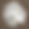 8pc - perles breloques pendentifs nacre blanche rectangles 30mm   4558550001313